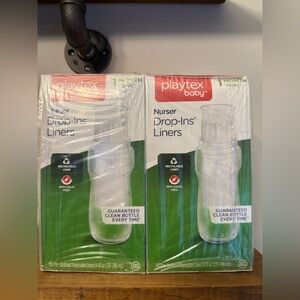 Playtex Baby Nurser Drop-Ins 150 Pre Sterilized Disposable Bottle Liners 8-10oz